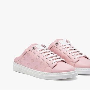 MCM open back Monogram Sneakers - Powder Pink